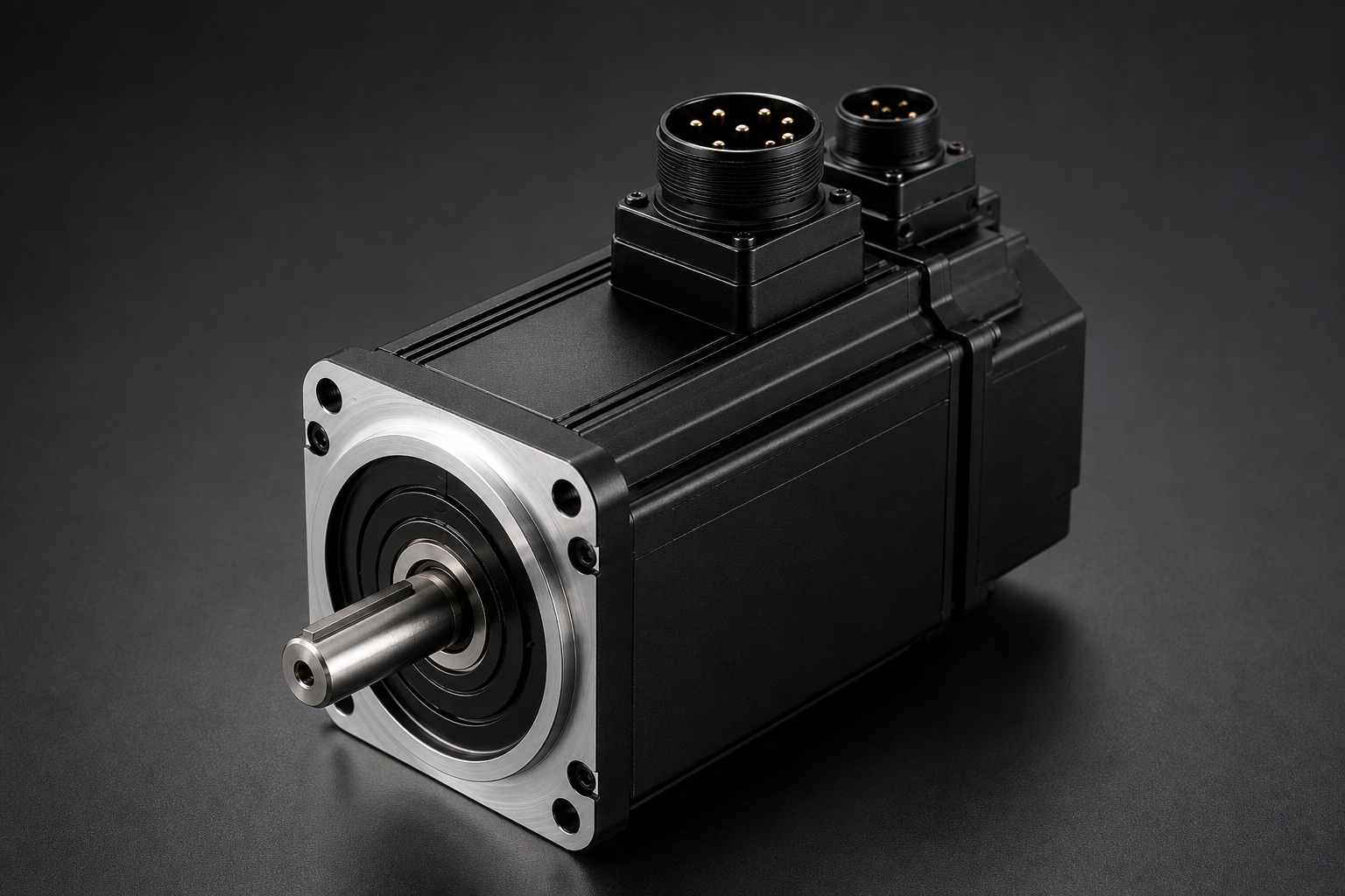 Industrial AC servo motor used in robotics applications